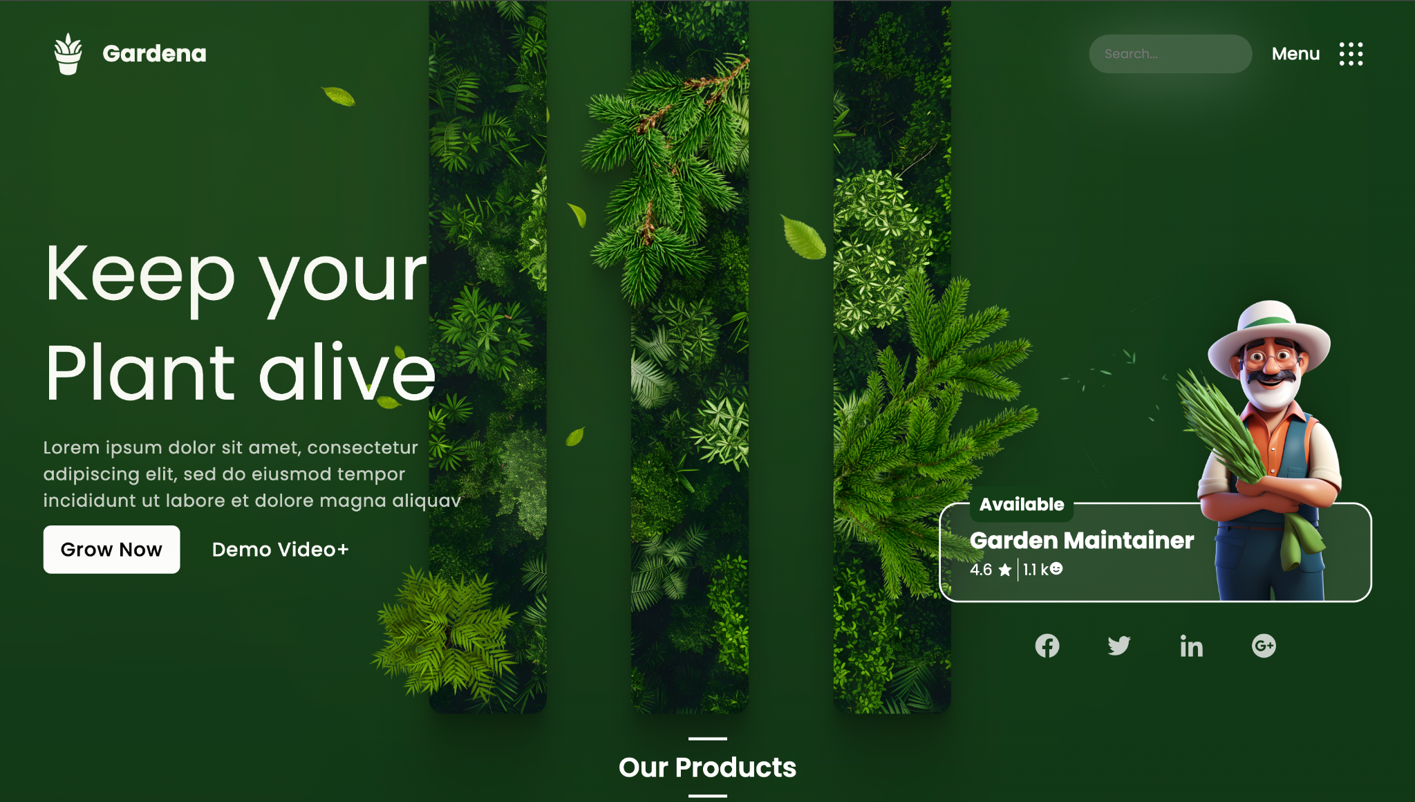 Gardena - Rose Seller website