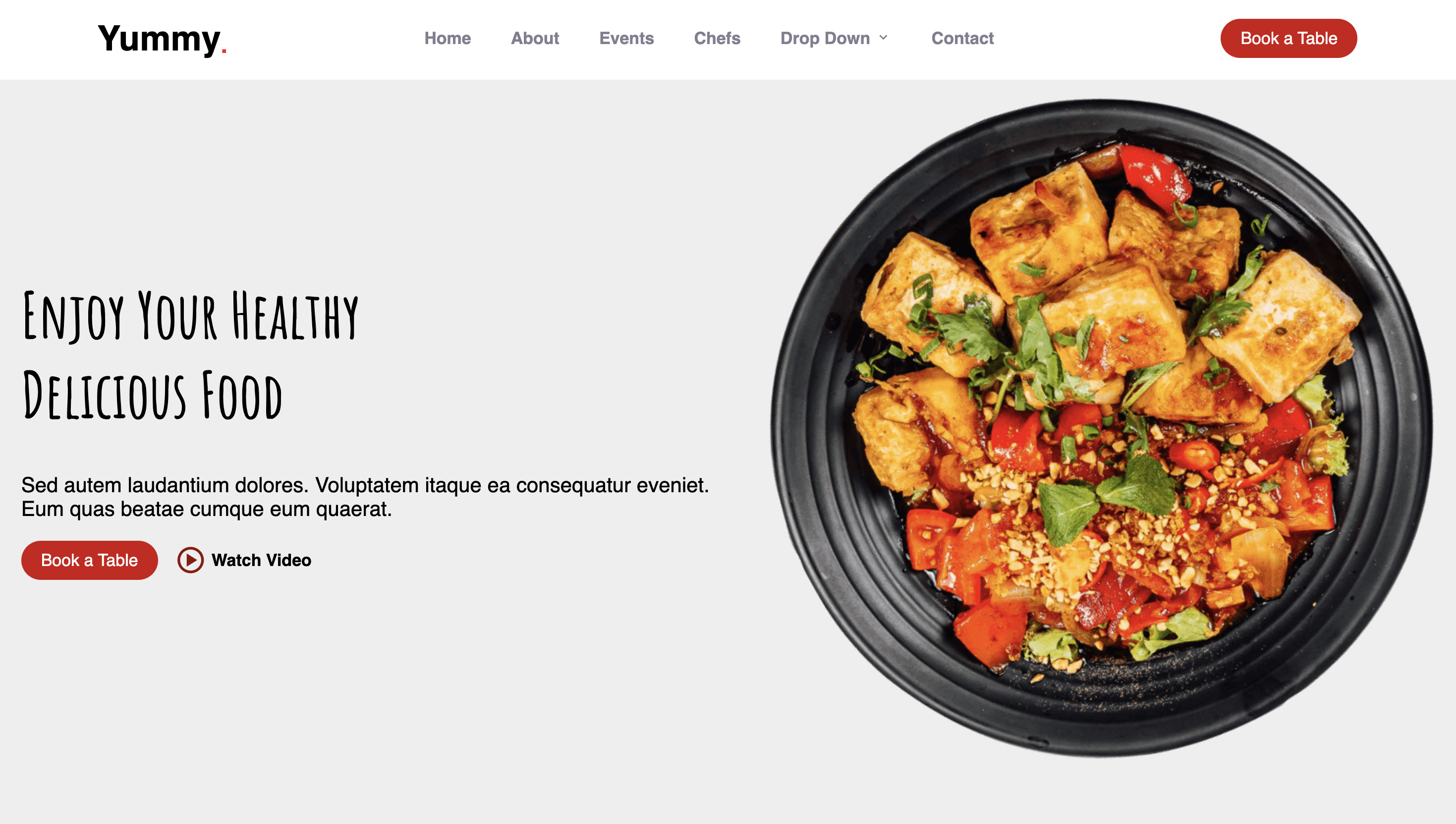 Yummy - Food website